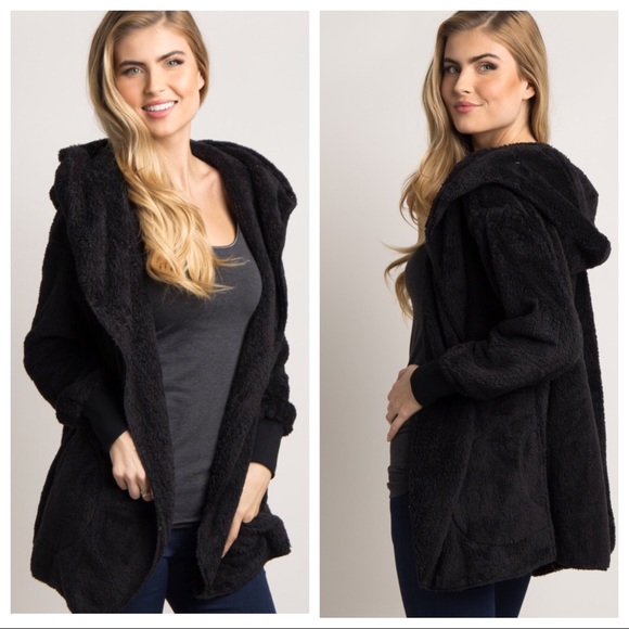 CONSTANCE-Hooded Fur Inside & Out Cardigan - Picture 7 of 7